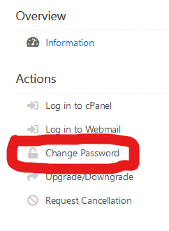 GlobalHosting247 reset cpanel password through client area dashboard at https://www.globalhosting247.com. With this method you don't need to know the old cPanel password.